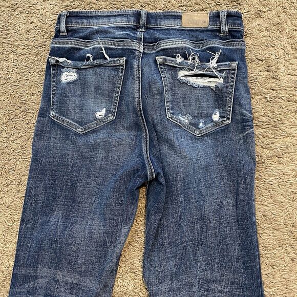 BKE Jeans Womens 26x29.5 Parker Universal Fit High Rise Super Flare Distressed - Picture 13 of 16